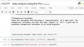Python Data Analysis Using Box Plot: English