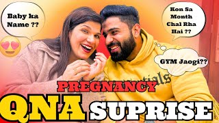 PREGNANCY Q\u0026A SURPRISE🤰|| ALL ABOUT OUR PREGNANCY JOURNEY😍 || imkavy || umangkatyal #pregnancy