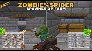 Minecraft Easy Zombie & Spider Mob Spawner XP Farm Java&Bedrock 1.21