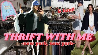 NYC THRIFT WITH ME! | goodwill, crossroads, buffalo exchange \u0026 HAUL