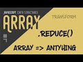 Array reduce - Transform array into a single object