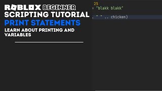 Print Statements || Beginner Tutorial
