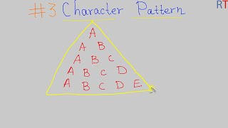 #3 Character Pattern in Java | Java Pattern Printing
