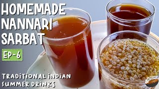 Home made Pure Nannari Sarbat | Health Tonic | Ep 6 | Traditional Indian Summer Drinks