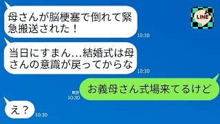 結婚式の日に、新郎から義母が脳梗塞で緊急入院したと連絡が来た→義母「今式場に着いたよ。式が楽しみだね！」→式が中止になったのは、嘘をついた愚かな男の結果が笑えるwww