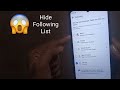 How To Hide Following List On Facebook 2023