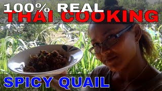 HOW TO COOK Spicy Quail (Authentic Thai Cooking)