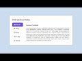 How To Create Tab using HTML & CSS | Vertical Tab Design