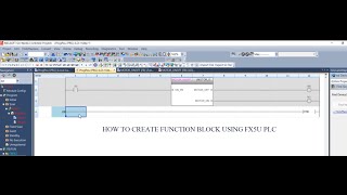 How To Create Function Block Using FX5U || Sample Video in Tamil