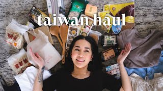 Taiwan Haul | clothing, beauty products, home supplies, food \u0026 snacks