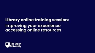 Improving your experience accessing online resources