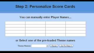 Euchre Score Sheet