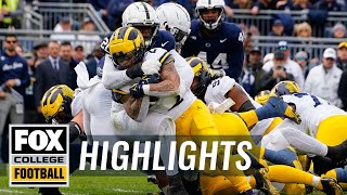 No. 3 Michigan Wolverines vs. No. 10 Penn State Nittany Lions Highlights | CFB on FOX