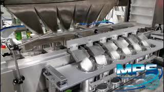 Automatic chip cup packaging line - Linea automatica confezionamento in bicchieri chips