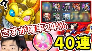 【超ハル玉ガチャ：４０連】星５率２４％えぐすぎ！【モンスト】