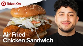 Crispy Air Fryer Chicken Sandwich Recipe with The Golden Balance | Target Takes On