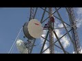 Installing a 6 ft 5.5-7 Ghz Microwave dish on tower