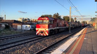 Pacific National NR75 NR11 NR59 5MA5 train Middle Footscray Station