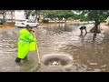 Rising Above! How Unclogging Street Drains Clears Bad Floods After Heavy Rain!