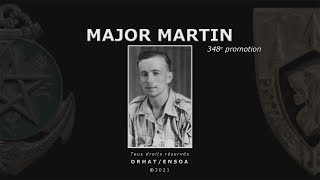 Major Lucien MARTIN, parrain de la 348e promotion de l'ENSOA.