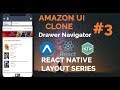 #3 Amazon UI Custom Drawer Navigator | React Native | Native Base