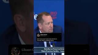 In his first press conference as the 76ers head coach, Nick Nurse has hilarious