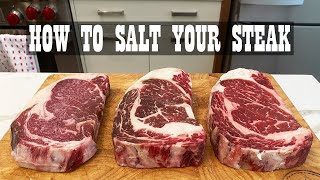How To Salt Your Steak #Shorts