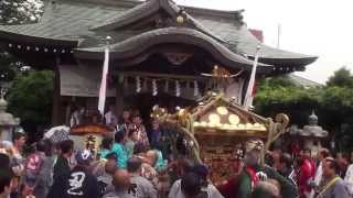 平成27年 流山 大杉神社 祭礼  宮入り・庫入り祭礼 本社古神輿。