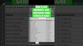 MS Excel - How to use AVERAGEIFS to average based on referenced value criteria [Need 2 Know] #excel