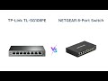 TP-Link TL-SG108PE vs NETGEAR GS308E: Gigabit Ethernet Switch Comparison