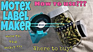 How To Use Motex Label Maker