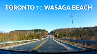 Toronto to Wasaga Beach Ontario - Time Lapse Drive 4K