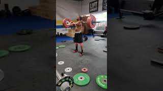 124 kg Clean \u0026 Jerk in Training