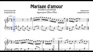 Mariage d'amour Partitura de Piano