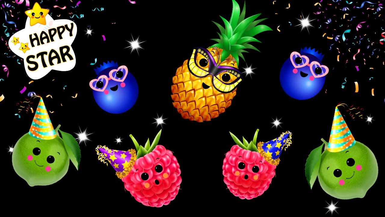 Party Dance With Fruits Fruits Dance Collection Baby Sensory Youtube