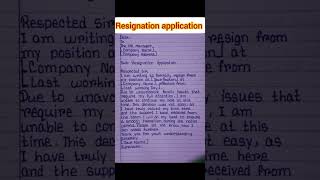 Resignation Letter | Resignation Letter For Company | How To Write Resignation Letter |