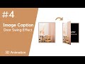 CSS Image Caption Tutorial #4 - Door Swing Animation 3D