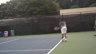 Andy Roddick Practicing Serves at Legg Mason 2009