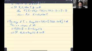 Linear Algebra Lecture 12: Kernel and Range