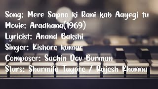 Mere Sapno Ki Rani || Rajesh Khanna || Aradhana || 1969 || Sharmila Tagore || kishore kumar ||