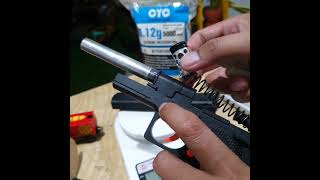 blackmamba p377 dcobra ,, tes fps with bb 0.12gram CYC. berat unit 435gram, full updgrde,, set hopup