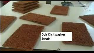 Coir dishwasher scrub manufacturing business ideas series