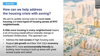 City of Yes for Housing Opportunity: Information Session