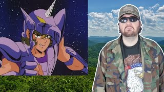 Saint Seiya - Andromeda Shun vs Unicorn Jabu (English Dub) - Reaction! (BBT)