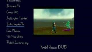 tovid/todisc demo: 8 video switched  DVD menu