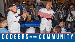 Alex Verdugo and Matt Beaty Worthy of Love Birthday Celebration - Dodgers in the Community (2020)