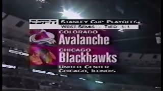 NHL on ESPN throwback intro to Colorado Avalanche @ Chicago Blackhawks game (Game 3)