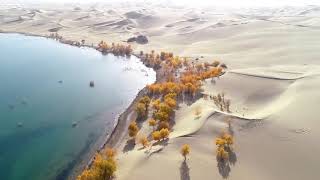 It's amazing to get a  bird-eye view  of Lop Nor Lake of China's Xinjiang