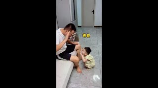 真是拿这个小家伙没办法！主要认错的态度实在太快了😓#萌娃 #funny #cutebaby