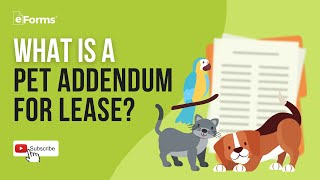 Pet Addendum for Lease EXPLAINED